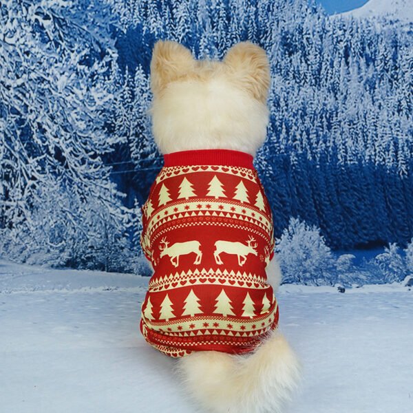 Pet Christmas Clothes Home Red Green - Image 5