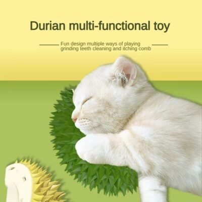 Durian Cat Brush, Dog Cat Self Groomer, Wall Corner Scratcher Massage Combs