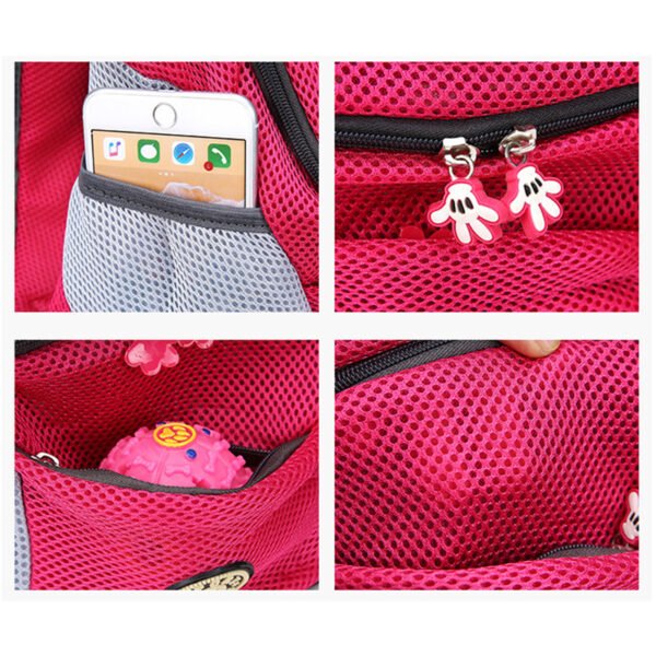Pet Dog Carrier Bag Carrier For Dogs Backpack Out Double Shoulder Portable Travel Backpack Outdoor Pet Dog Carrier Bag Mesh - Image 8