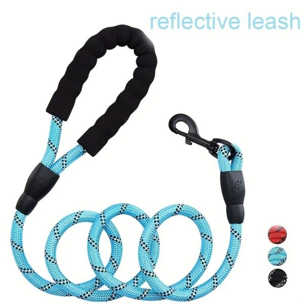 Dogs Leash Running Elasticity Hand Freely Pet Products Dogs Harness Collar Jogging Lead And Adjustable Waist Rope Puppy Leash Lead Training Padded Handle Reflective - Image 2