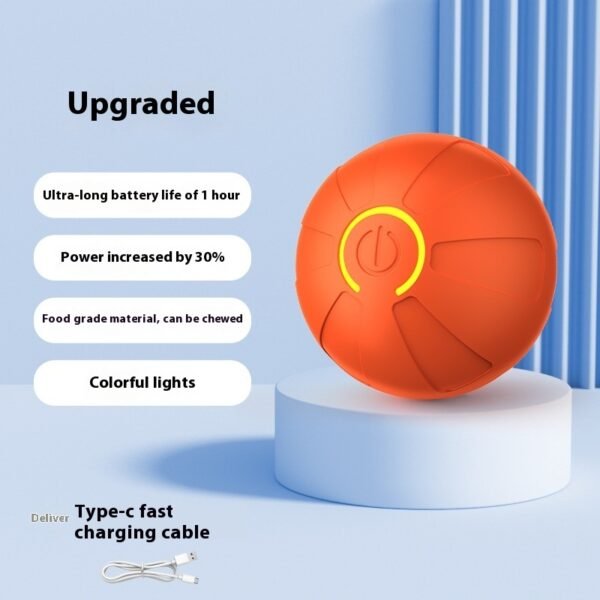 Pets Electric Jumping Ball Automatic Dog-teasing Luminous Training Ball Toys For Dogs Resistance - Image 3