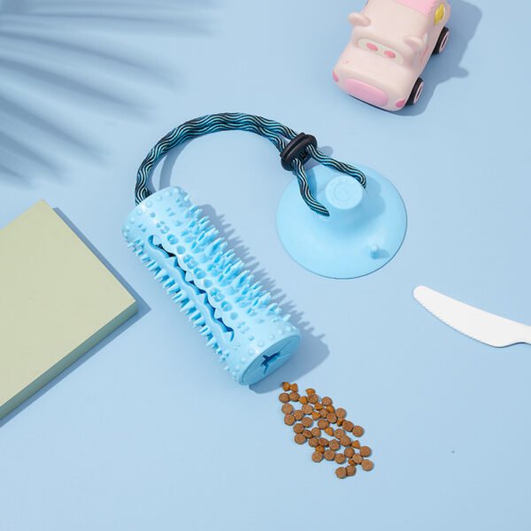 Multifunctional Dog Chew Food Dispenser With Suction Cup Pet Molar For Playing Biting Puppy Pulling Tugging - Image 3