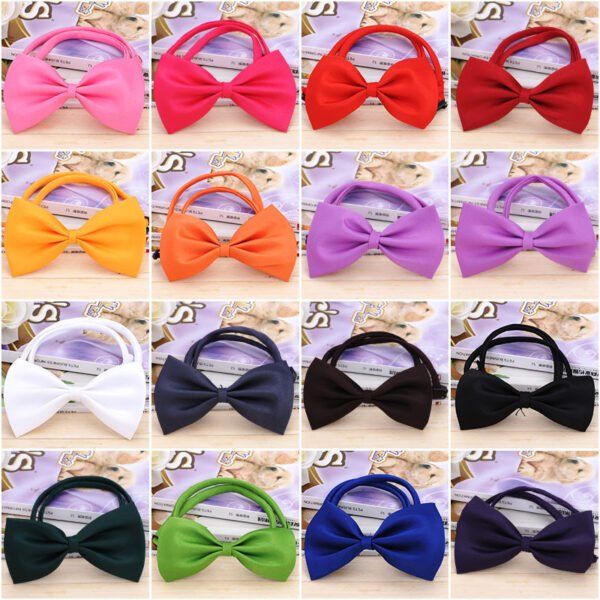 Pet Bow Tie Dog Supplies Multicolor Dog Bow Tie - Image 4