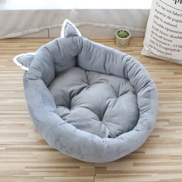 Pet Bed Pad Thickened Cartoon High Backrest - Image 4