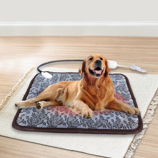 Pet Heating Pad For Dog Cat Heat Mat Indoor Electric Waterproof Dog Heated Pad With Chew Resistant Cord Winter Pet Blanket Warmer - Image 3