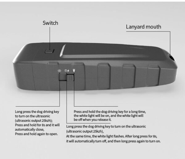 Ultrasonic Dog Training Barking Stopper Handheld Bark Control Device - Image 6