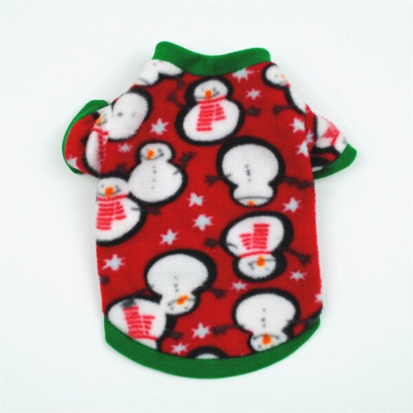 Dog Christmas Clothing Optional Classic Pattern Christmas Hat Ginger Cake Autumn And Winter Pullover Fluffy Jacket Warm Hoodie - Image 10