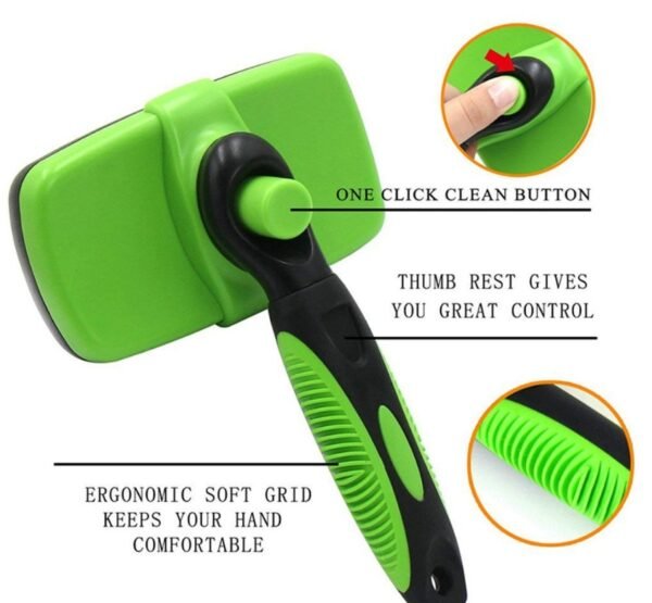 Pet Self Cleaning Slicker Brush - Image 6
