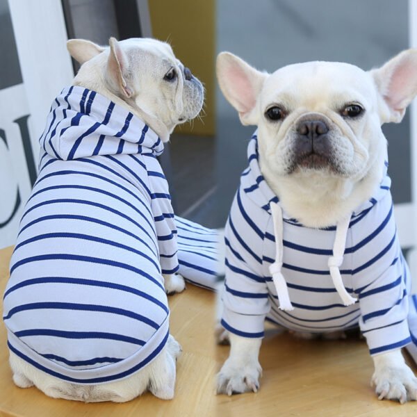 Pet Dog Cat Hoodie Striped Clothes - Image 3