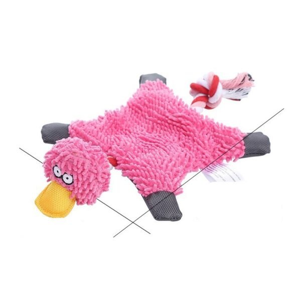 Pet Toy Donkey Shape Corduroy Chew Toy For Dogs Puppy Squeaker Squeaky Plush Bone Molar Dog Toy Pet Training Dog - Image 9