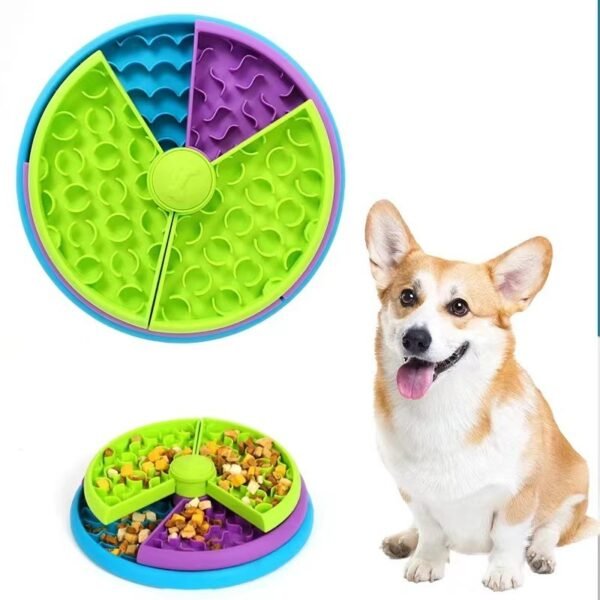 Slow Food Bowl Anti Choking Cat Bowl Dog Basin Puzzle Feeder Healthy Pet Rotating Game Board Pet Products - Image 3