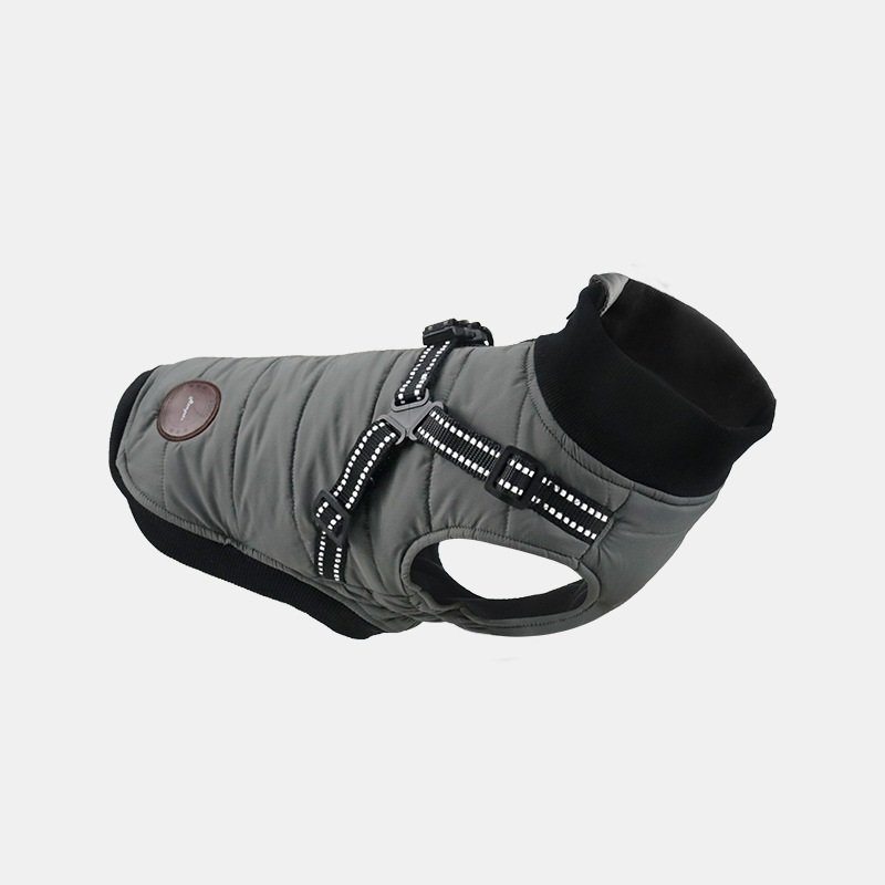 Pet Autumn And Winter New Dog Clothes Cotton-padded Clothes Warm Pet Thickened Chest And Back Integrated 3 Pet Autumn And Winter New Dog Clothes Cotton-padded Clothes Warm Pet Thickened Chest And Back Integrated - Image 3