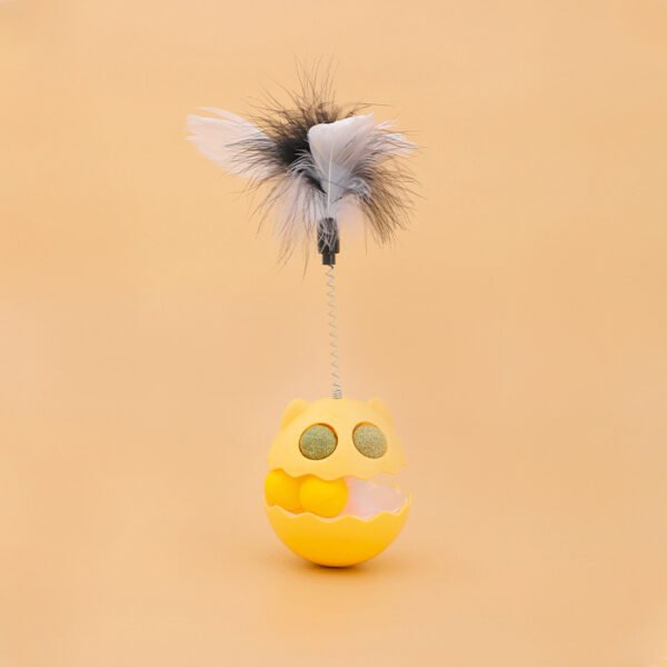 Cats Feather Toy Rotate Cat Tumbler Teaser Catmint Roller Track Ball Interaction Kitten Chasing Hunting Pets Toy Cats Treat Pet Products - Image 7