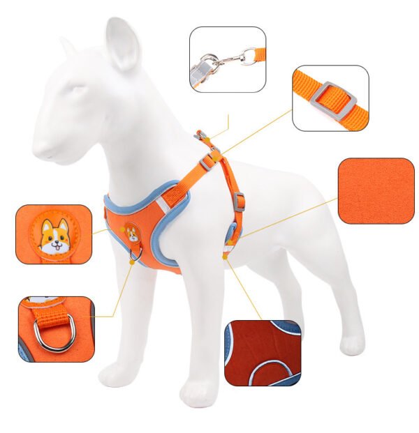 Dog Harness Cat Harness Reflective Dogs Leashs Soft Mesh Chest Strap - Image 10