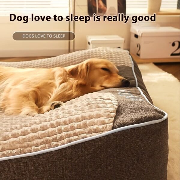 Kennel Four Seasons Universal Medium Large Dog Pet Sofa Golden Retriever Mattress Nest Winter Warm - Image 3
