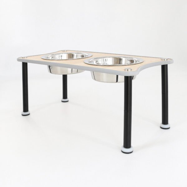 Adjustable Height Dog Food Bowl Rack - Image 3