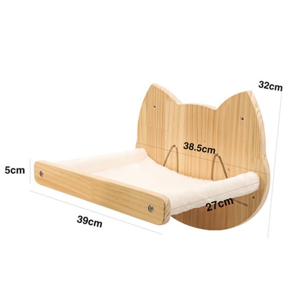 Pine Solid Wood DIY Cat Climbing Frame Cat Wall Hanging - Image 3