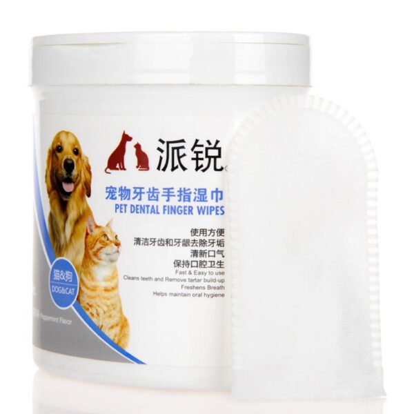 Oral And Dental Cleaning Wipes For Pet Cats And Dogs - Image 3