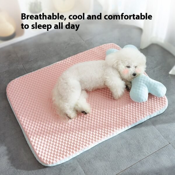 Dog Cat Bed Breathable Cooling Spring Summer Pet Sleeping Mat Soft Non-slip Pet Kennel - Image 2