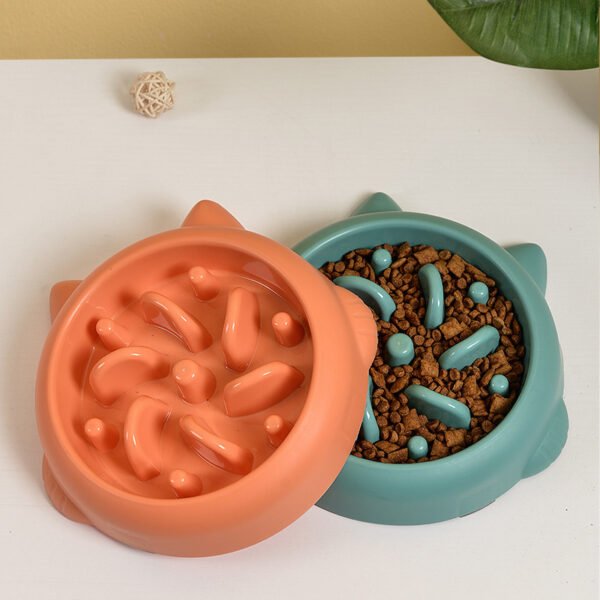 Pet Dog Cat Slow Feeder Bowls Anti Choking Slow Feeder Dish Bowl Home Dog Eating Plate Anti Gulping Bowl Supplies - Image 4