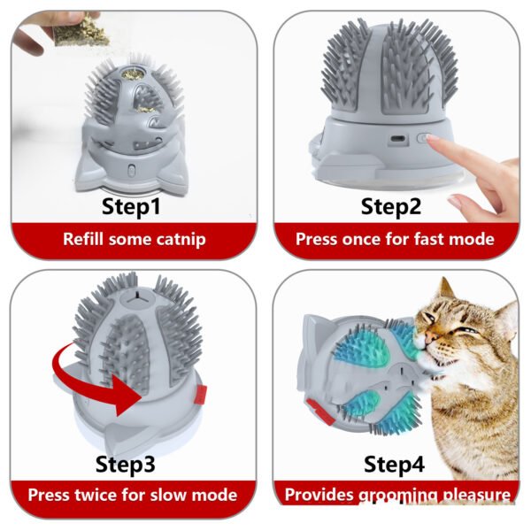 Electric Pet Cat Brush LED Toy Massager Pet Products - Image 3