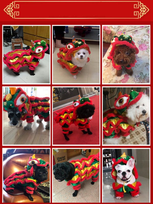 Cat dance lion pet funny dog cat funny costume - Image 4