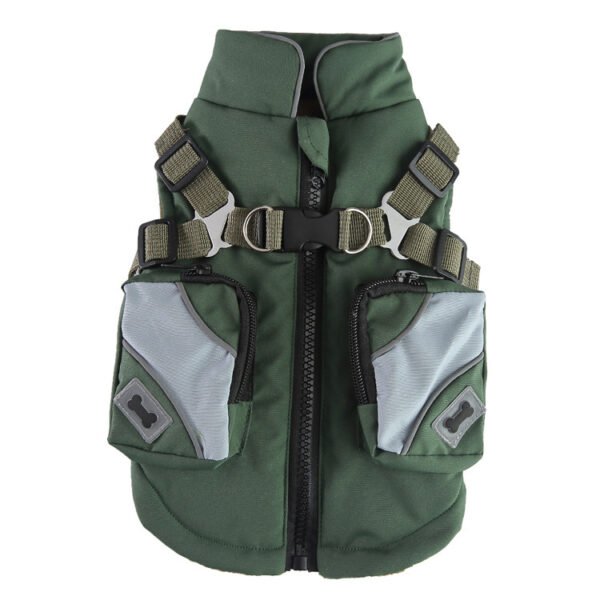 Pet Winter Cotton Dog Clothes Zipper Jacket Dog Supplies - Image 4
