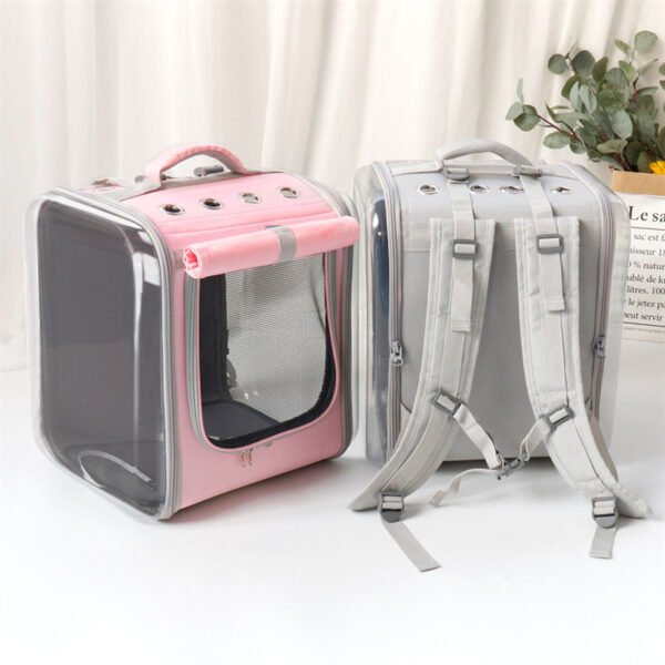 Pet Cat Carrier Backpack Breathable Cat Travel Outdoor Shoulder Bag For Small Dogs Cats Portable Packaging Carrying Pet Supplies - Image 4