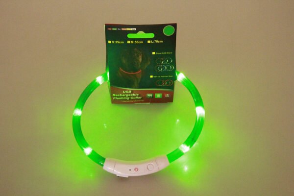 Pet Flashing Collar USB Rechargeable Glowing Necklace Safety Collar Light Up Collars For Night Walking Electric Dog Collar Neon - Image 8