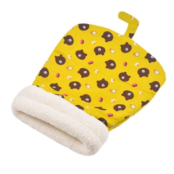 Lambswool Thickened Pocketable New Winter Linen Sleeping Bag Cat Nest - Image 9