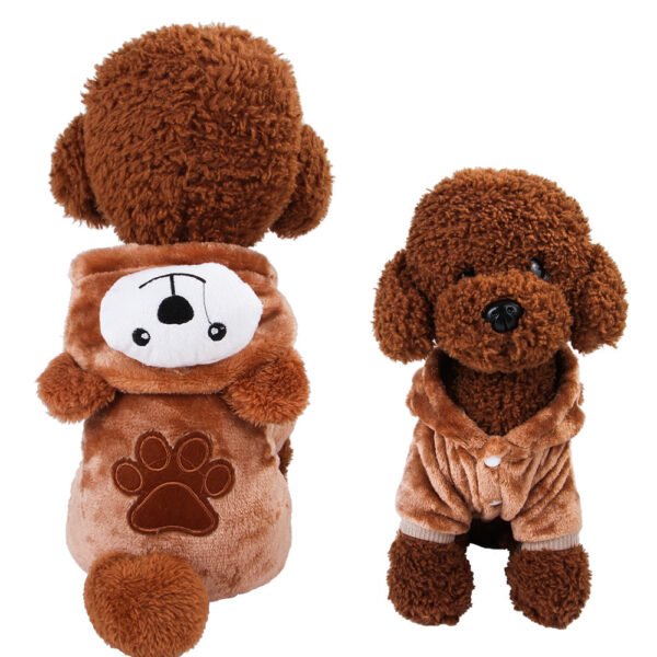 Pet Clothes Coral Velvet Puppy Clothing Cartoon Elk Cow Dog Dog Transfiguration - Image 8