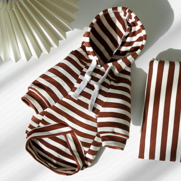 Pet Dog Cat Hoodie Striped Clothes - Image 5