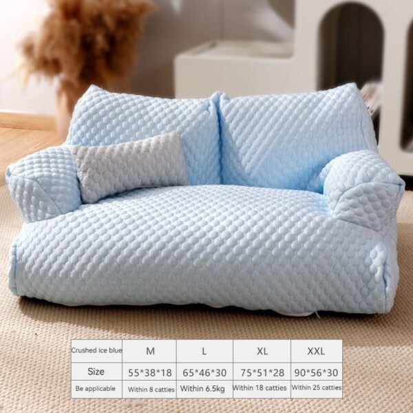 Pet Sofa Four Seasons Universal Removable And Washable Kennel Waterproof Breathable Ice Silk - Image 5