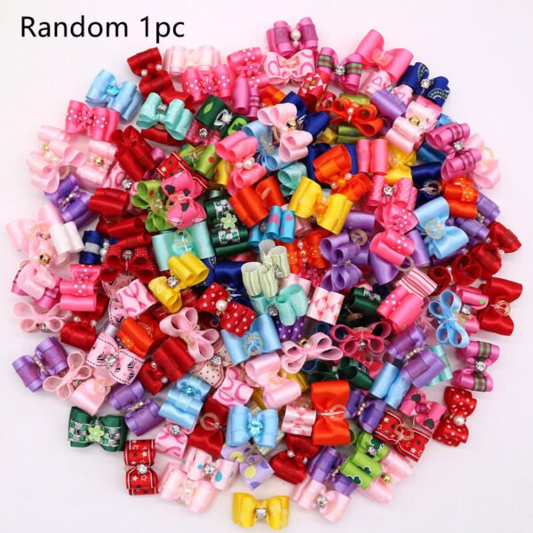 Pet Head Flower Bow Hair Accessories - Image 6