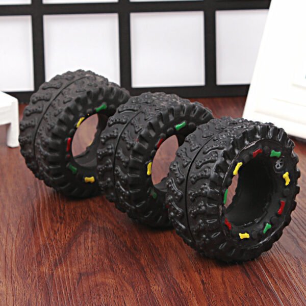 Small Tire Pet Vocalizations Glue Dog Toys - Image 2
