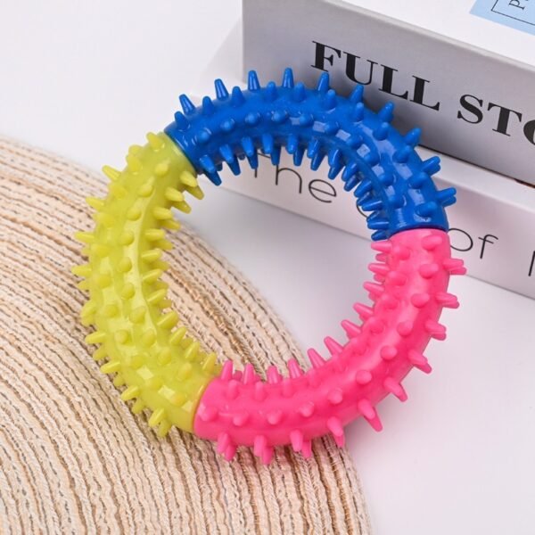 Dog Chew Toys Ring Dog Teething Toys Rubber Puppy Teething Toys Pet Toys For Small Medium Large Dogs - Image 6