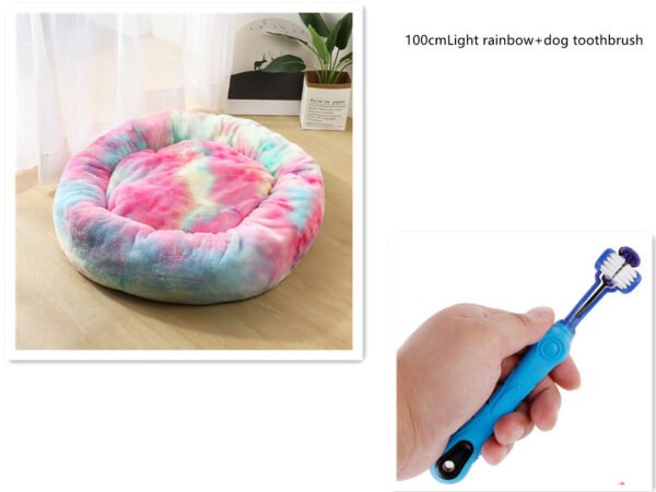 1 random color toothbrush pet plush dog brush in addition to bad breath tartar dental care dog cat cleaning supplies - Image 8