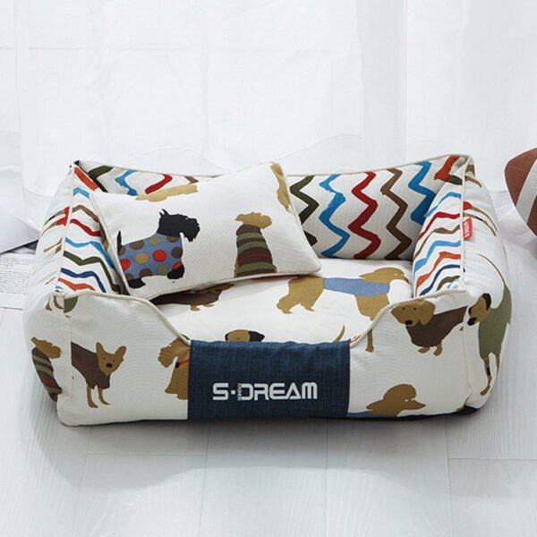 Dog Cat Bed Creativity Of Removable And Washable Large Dog Mat Pet House In Winter - Image 2