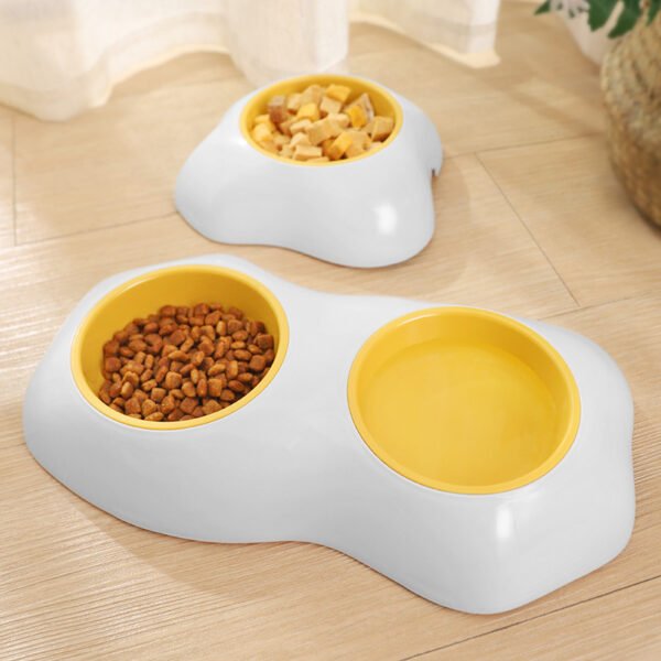 Egg-shaped Pet Bowl Drinking Water Single Bowl Double Bowl Pet Feeding Bowl - Image 2