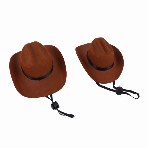 Pet Dog Cowboy Hat Headgear Cat Funny Headwear Outdoor Adjustable Dog Caps Performance Photo Props Cosplay Accessories - Image 8