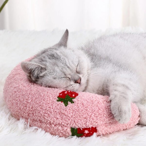 Little Pillow For Cats Fashion Neck Protector Deep Sleep Puppy U-Shaped Pillow - Image 2