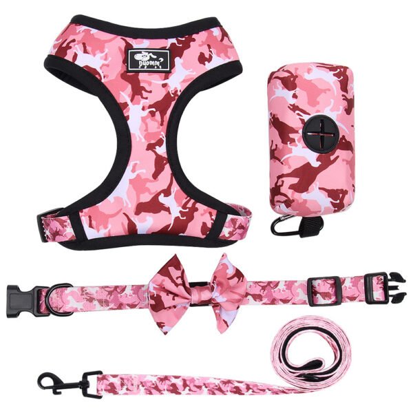 Printed Chest Harness Set Dog Rope Pet Supplies - Image 2