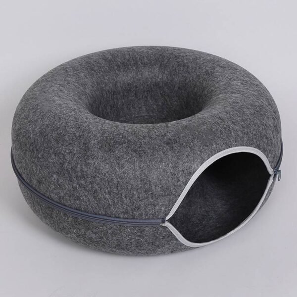 Four Seasons Available Cat Round Felt Pet Nest - Image 4