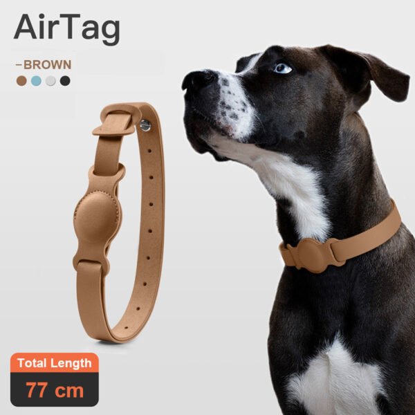 Anti-lost Device Cat And Dog Pet Collar Chain Leather Case - Image 5