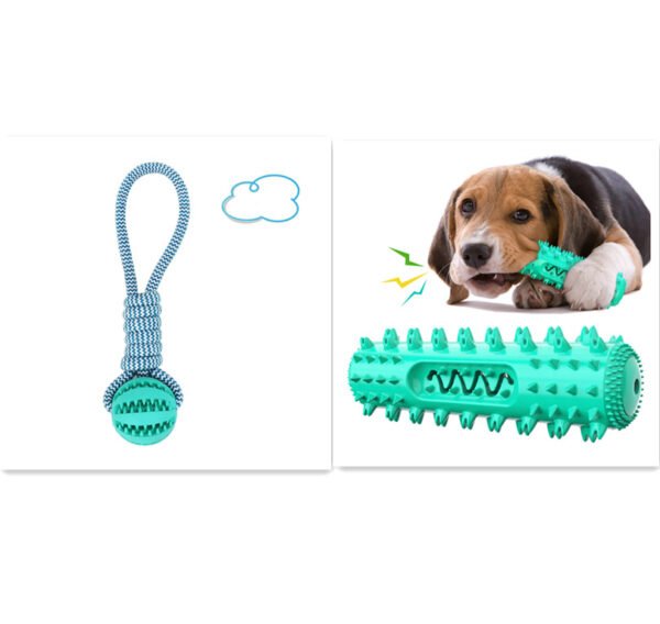 Dog Toys Balls Interactive Treat Rope Rubber Leaking Balls For Small Medium Dogs Chewing Bite Resistant Pet Tooth Cleaning - Image 8