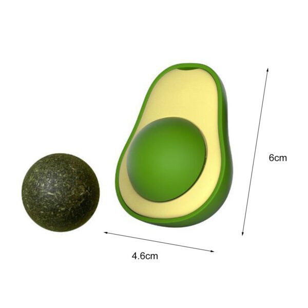 Cute Avocado Catnip Toys Cat Teeth Cleaning Toy Interactive Pet Toy - Image 7