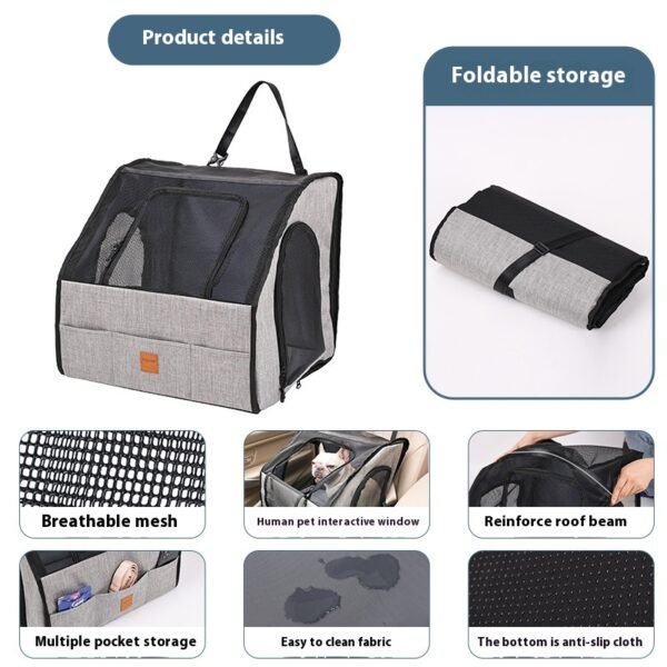 Portable Foldable Car Waterproof And Hard-wearing Pet Cage Thickened Dog Mat Car Pet Mat - Image 3