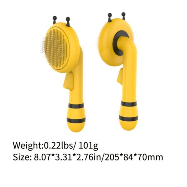 Little Bee Pet Needle Comb Cat Comb One Button Washing Artifact Pet Comb Hair Removal Pet Washing Brush Little Bee Pet Hair Removal Brush Comb - Gentle And Effective Grooming Tool For Dogs And Cats - Image 9