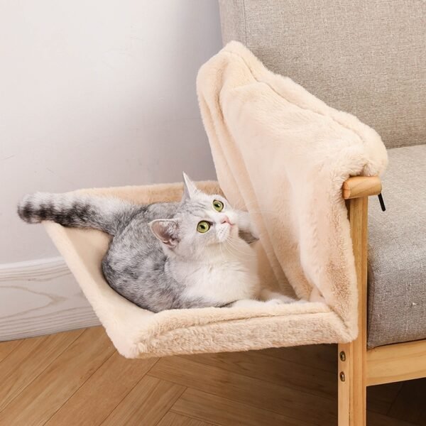 Plush L-shaped Cat Hammock Hanging Cat Nest Pet Products - Image 7