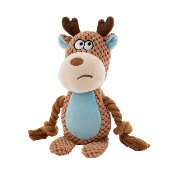 Pet Plush Sound Cotton Rope Toys Interactive Tug Of War Training Item Creative - Image 6